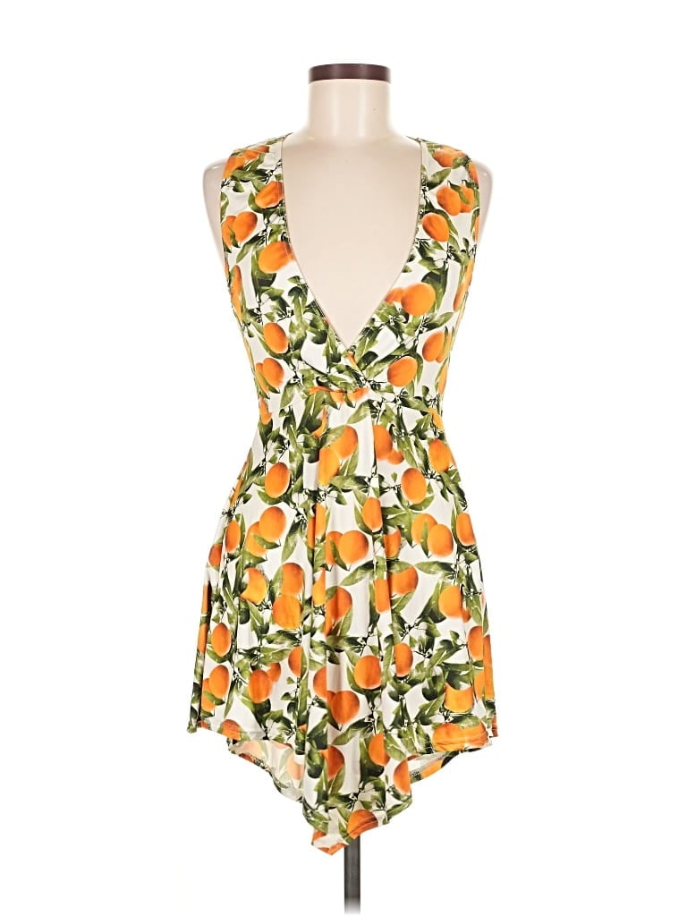 Pre-owned Prettylittlething Cocktail Dress In Orange