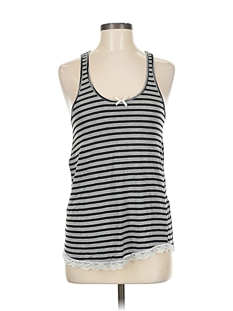 Pre-owned Honeydew Sleeveless Top Gray Halter Neckline Tops