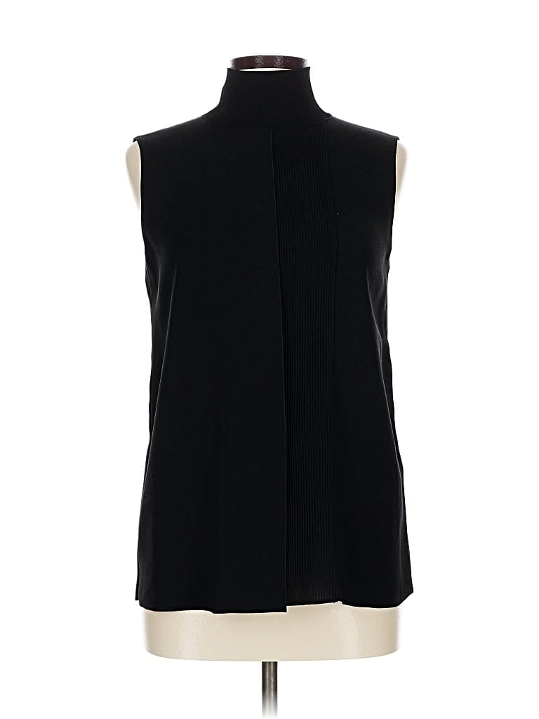 Pre-owned Vince Sleeveless Blouse In Black