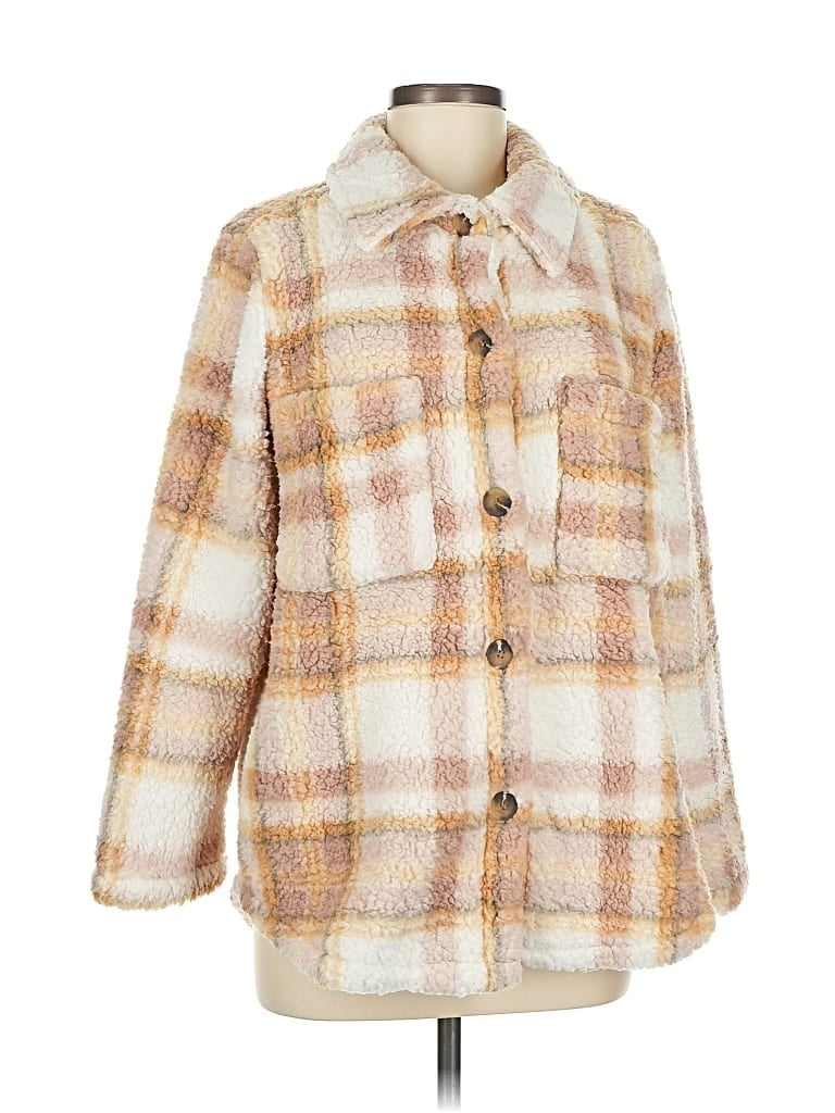 Pre-owned Active Usa Coat In White