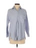 Zara Stripes Blue Long Sleeve Button-Down Shirt Size XS - photo 1