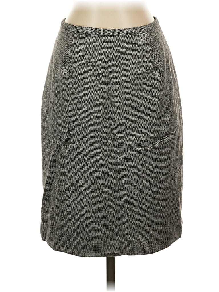 Pre-owned Ann Taylor Formal Skirt In Gray