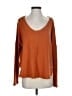 She + Sky Orange Pullover Sweater Size S - photo 1
