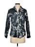 Grayson 100% Lyocell Tie-dye Gray Blue Long Sleeve Button-Down Shirt Size XS (1) - photo 1