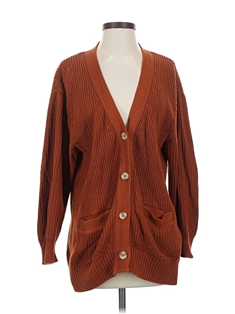 Pre-owned Wvn Cardigan Sweater In Brown