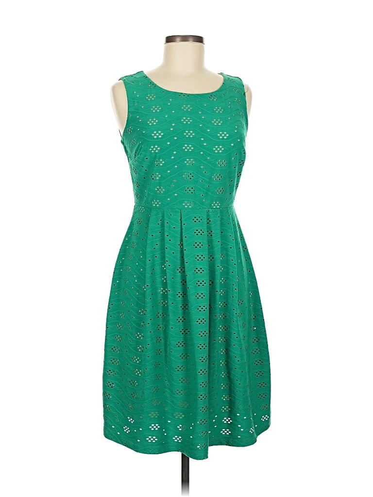 Pre-owned En Focus Studio Casual Dress In Green