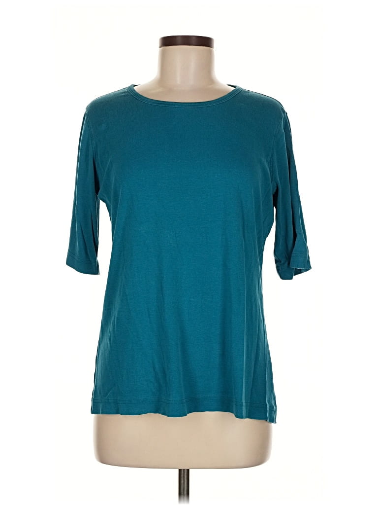 Pre-owned Duluth Trading Co. 3/4 Sleeve T-shirt In Blue