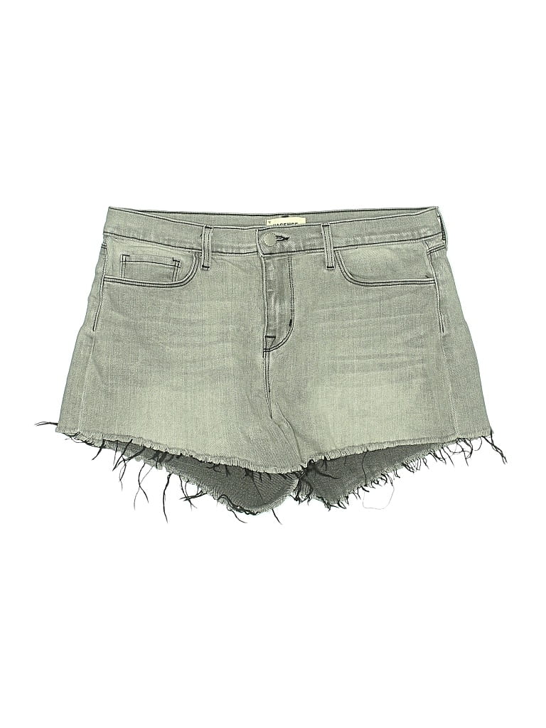 Pre-owned L'agence Denim Shorts In Gray