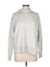 Treasure & Bond Metallic Silver Turtleneck Sweater Size M - photo 1