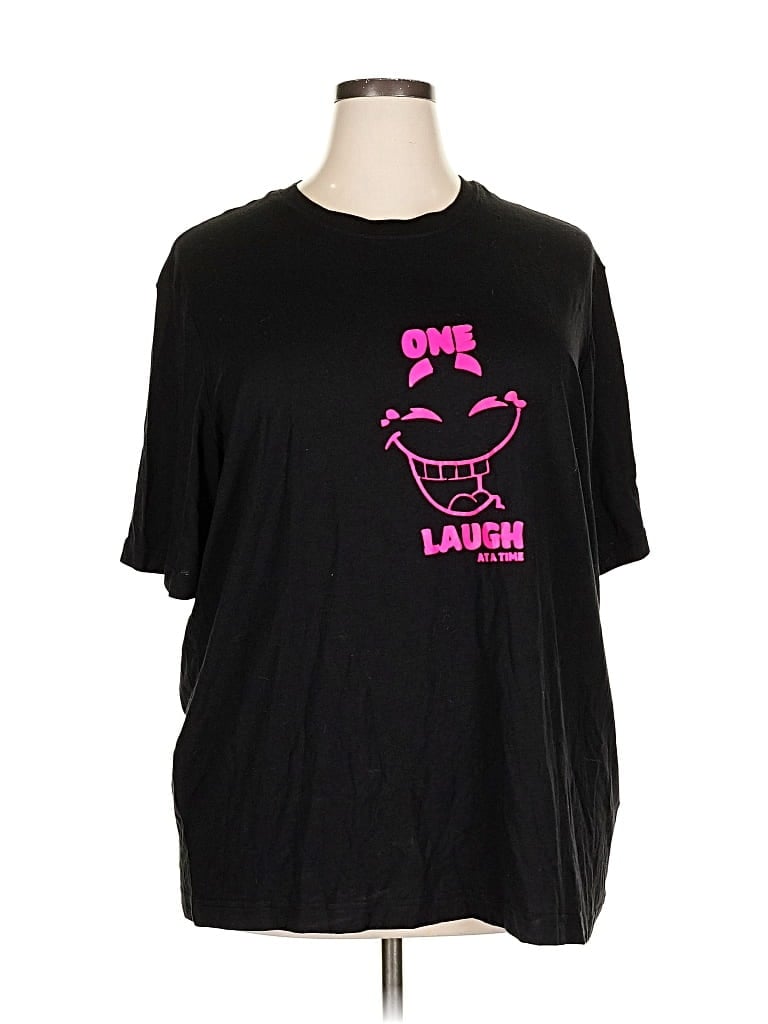 Pre-owned Athletic Works Short Sleeve T-shirt In Black