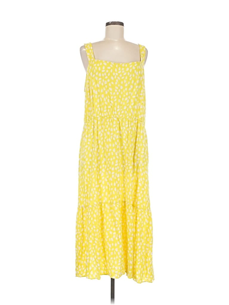 Pre-owned Amazon Essentials Casual Dress In Yellow