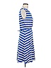 Talbots Stripes Blue Casual Dress Size M - photo 4