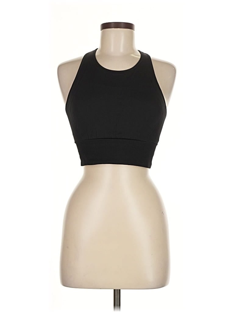 Pre-owned Lululemon Athletica Tank Top Black Halter Neckline Tops