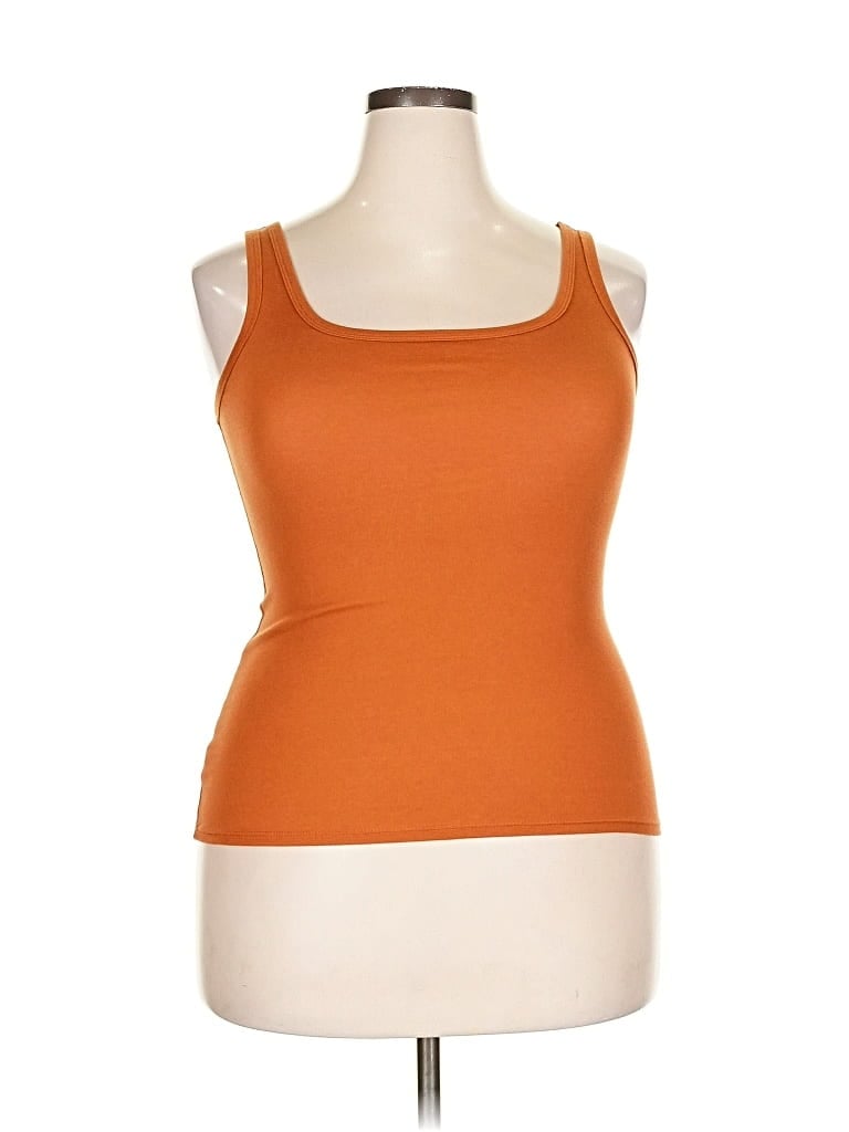 Pre-owned A New Day Tank Top Orange Strapless Neckline Tops