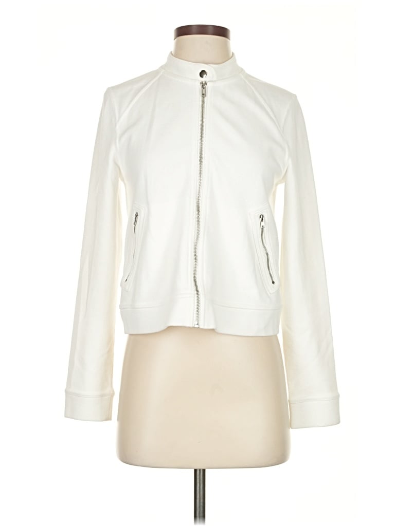 Pre-owned Banana Republic Factory Store Jacket In White