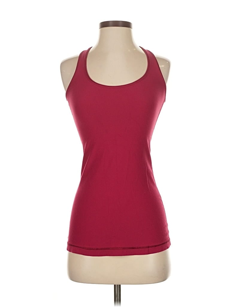 Pre-owned Lululemon Athletica Tank Top Pink Halter Neckline Tops