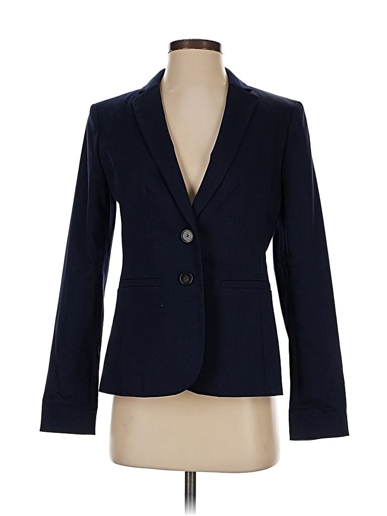 Pre-owned Ann Taylor Blazer Jacket In Blue