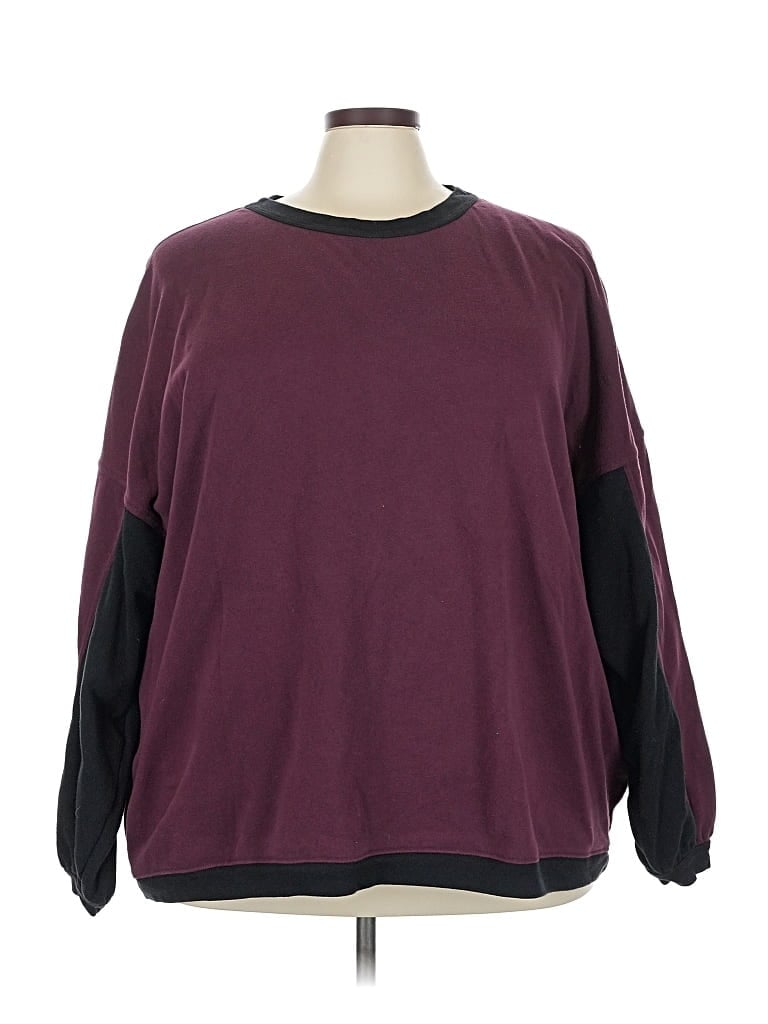 Pre-owned Torrid Sweatshirt In Burgundy