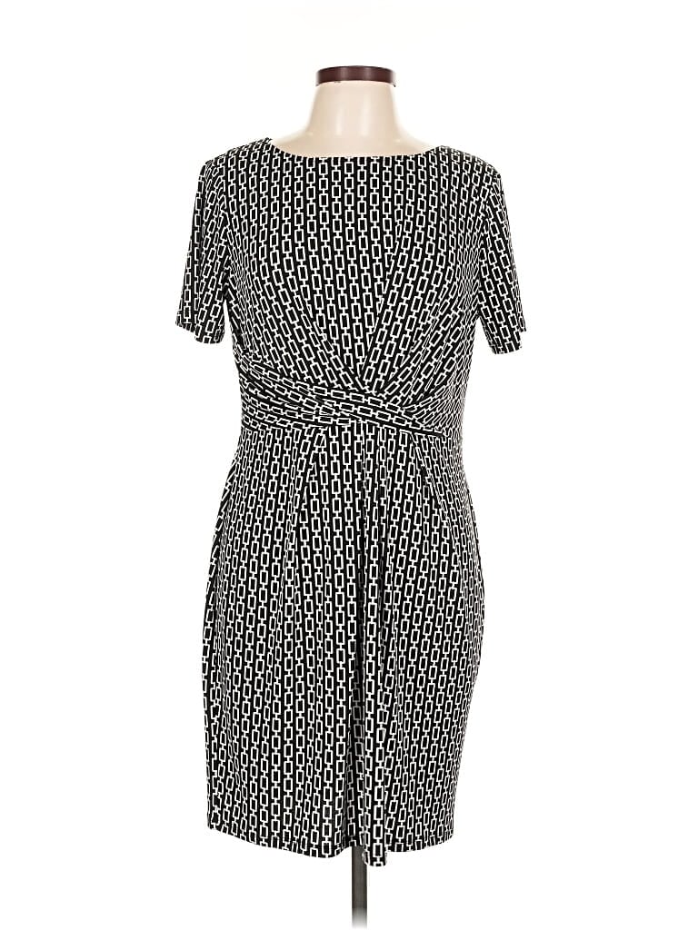 Pre-owned Roz & Ali Casual Dress In Gray