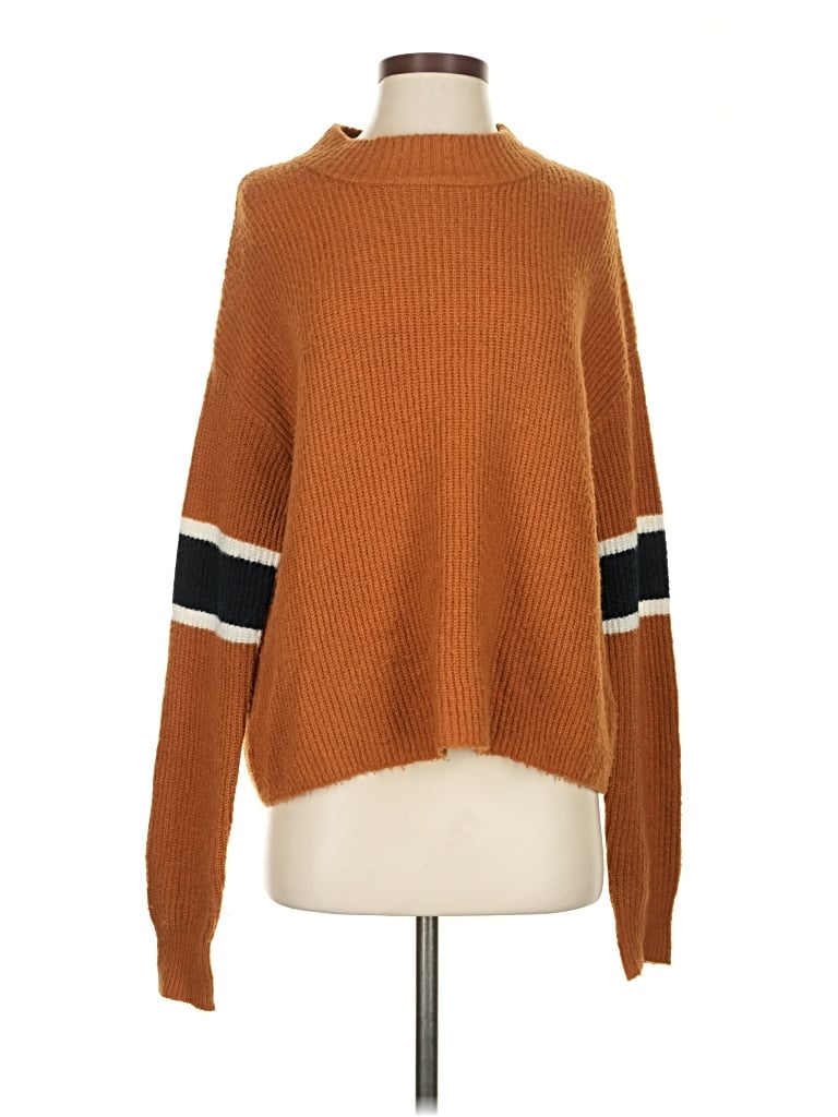 Pre-owned John & Jenn Pullover Sweater In Orange