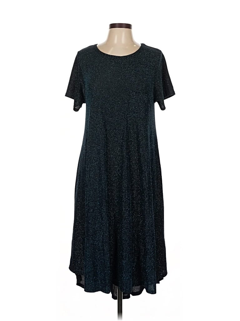 Pre-owned Lularoe Casual Dress In Blue