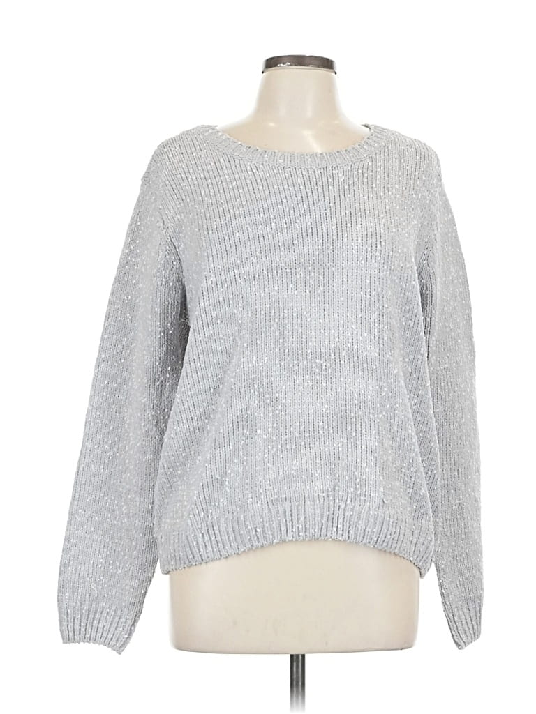 Pre-owned Love Ellie Pullover Sweater In Silver