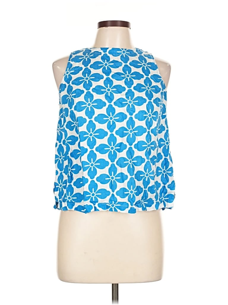 Pre-owned Boden Sleeveless Blouse In Blue