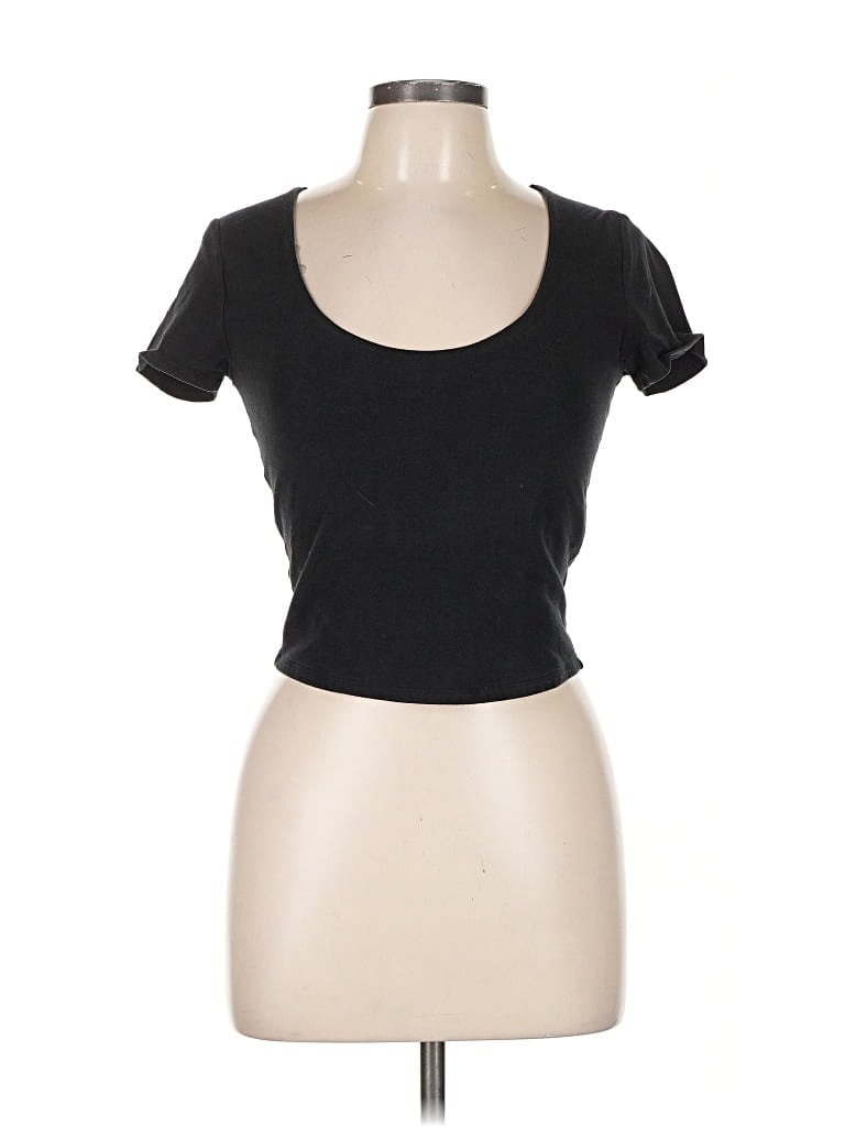 Pre-owned Abercrombie & Fitch Short Sleeve T-shirt In Black