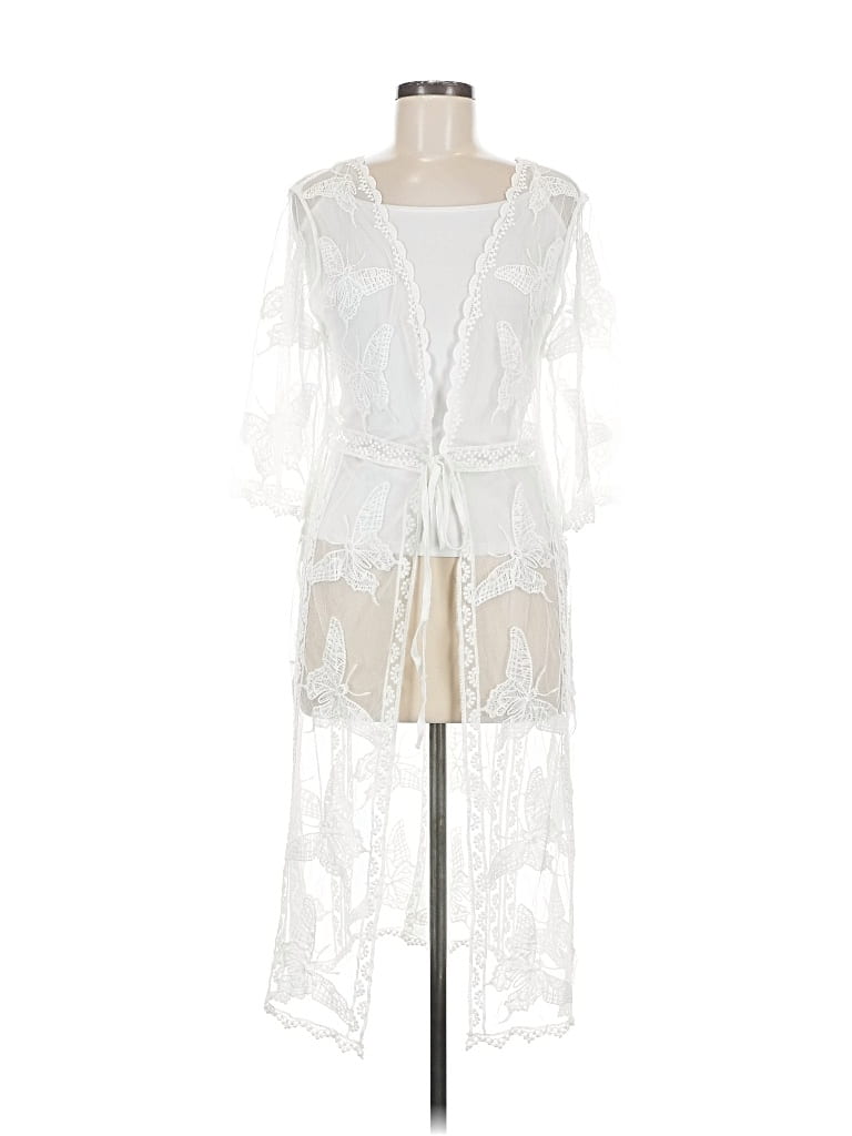 Pre-owned American Rag Cie Swimsuit Cover Up In White