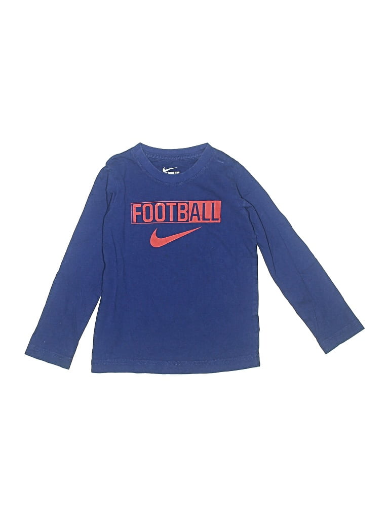 Pre-owned Nike Kids' Long Sleeve T-shirt In Blue