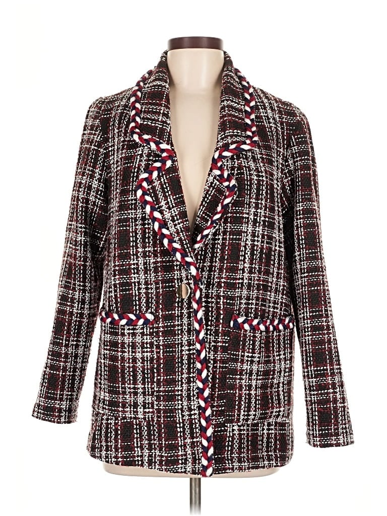 Pre-owned Shein Blazer Jacket In Red