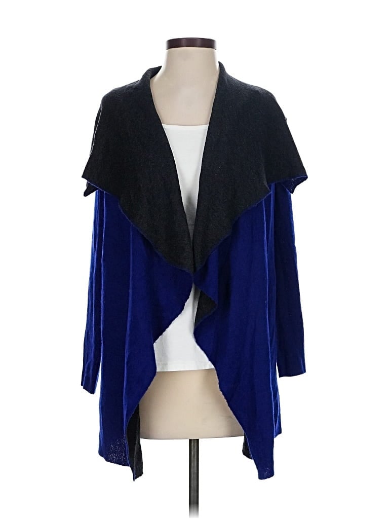 Pre-owned Eileen Fisher Cardigan Sweater In Blue
