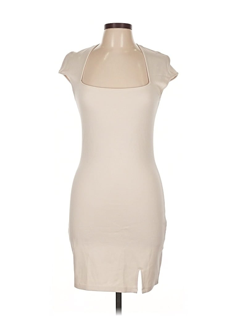 Pre-owned Divided By H&m Casual Dress In White