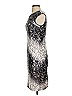Jax Graphic Silver Cocktail Dress Size 4 - photo 5