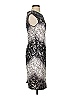 Jax Graphic Silver Cocktail Dress Size 4 - photo 4