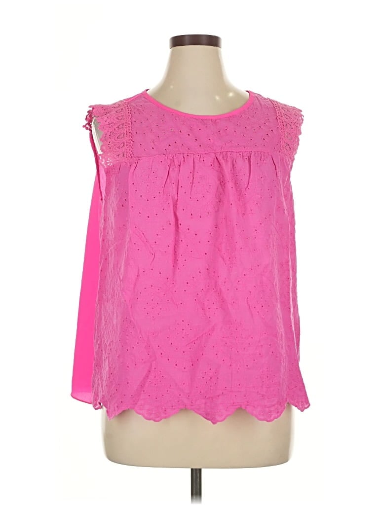 Pre-owned Shein Curve Sleeveless Blouse In Pink