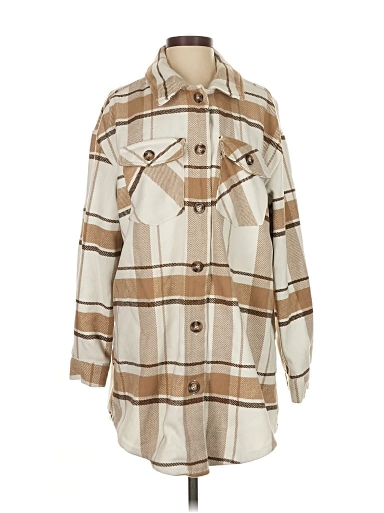 Pre-owned Love Tree Coat In Brown