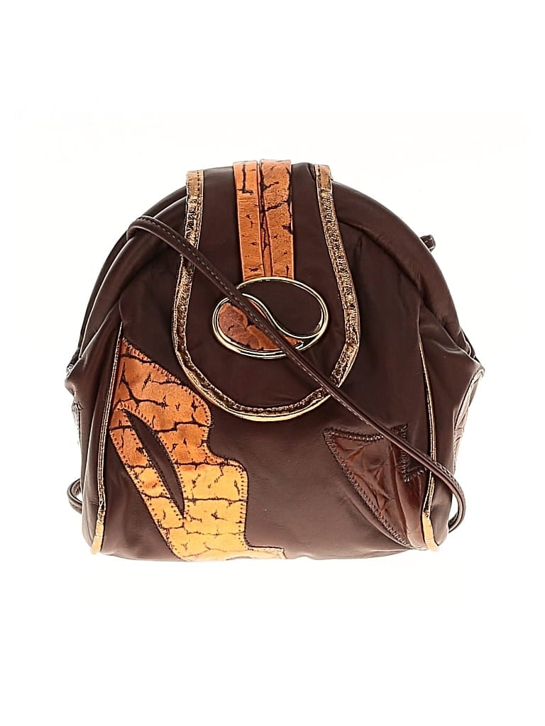 Pre-owned Unbranded Leather Crossbody Bag In Brown