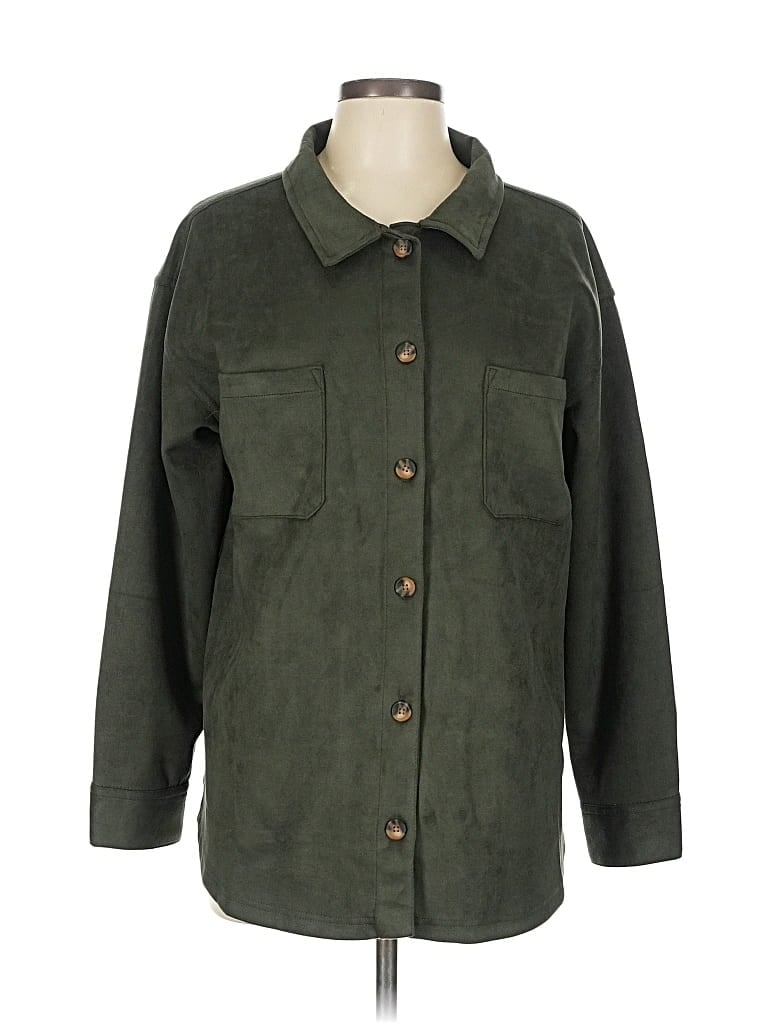 Pre-owned Berkley Jensen Coat In Green