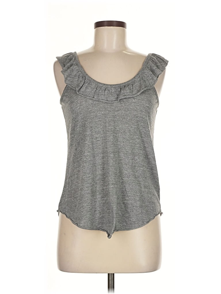 Pre-owned Chaser Sleeveless Top Gray Sweetheart Neckline Tops