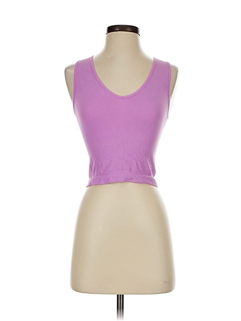 Pre-owned Wallflower Tank Top Purple Strapless Neckline Tops