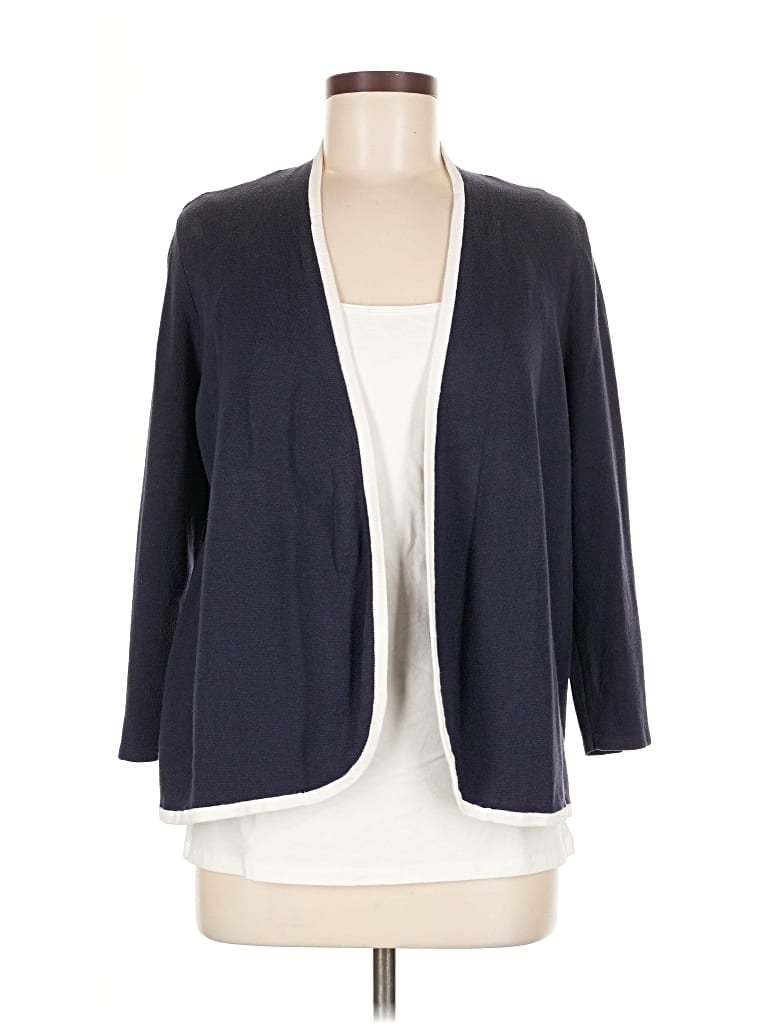 Pre-owned Ann Taylor Loft Cardigan Sweater In Blue