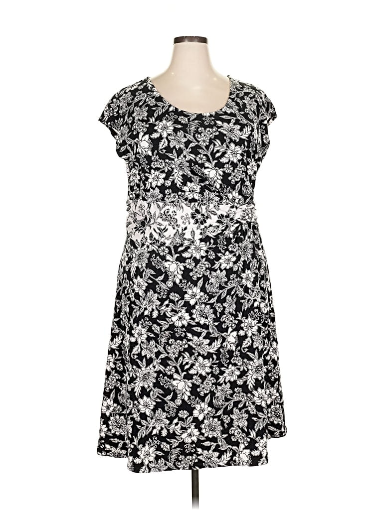 Pre-owned Lands' End Casual Dress In Silver