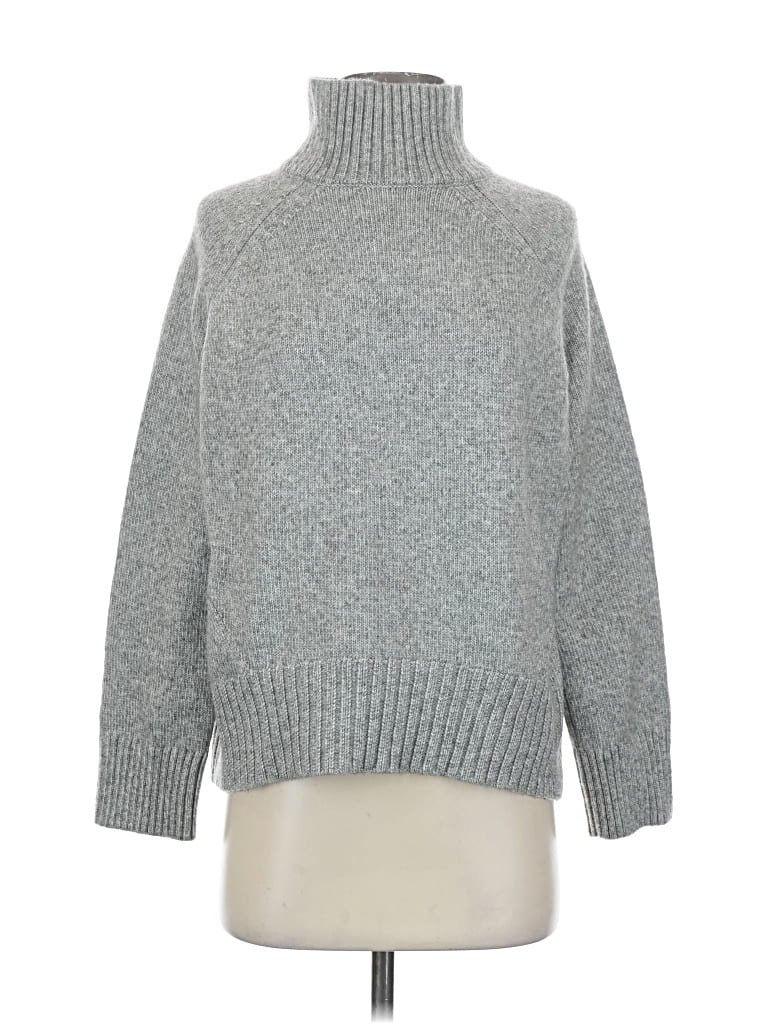 Pre-owned H&m Turtleneck Sweater In Gray