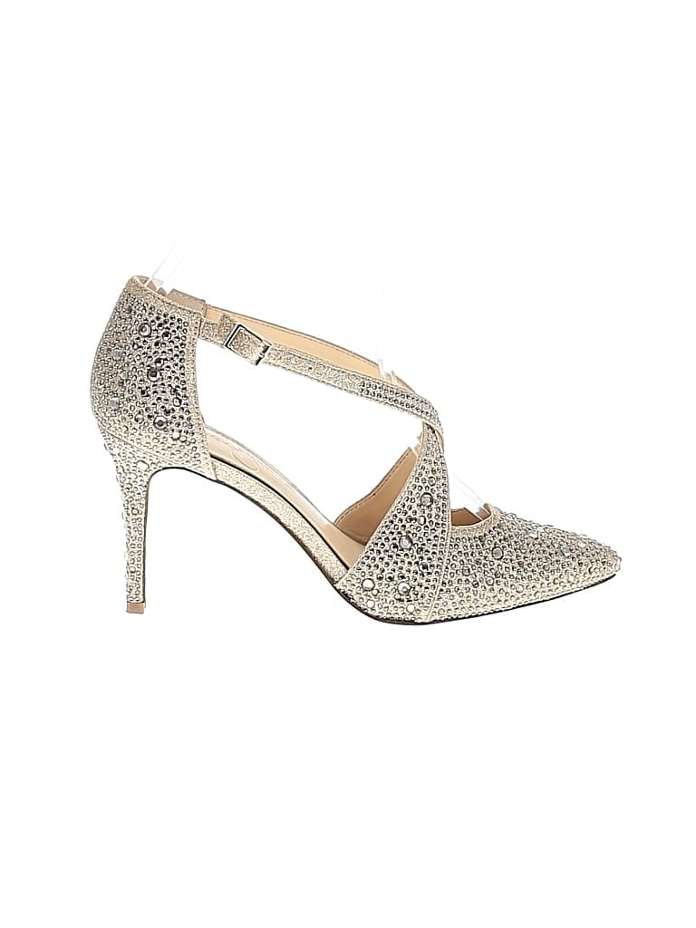 Pre-owned Jessica Simpson Heels In Gold