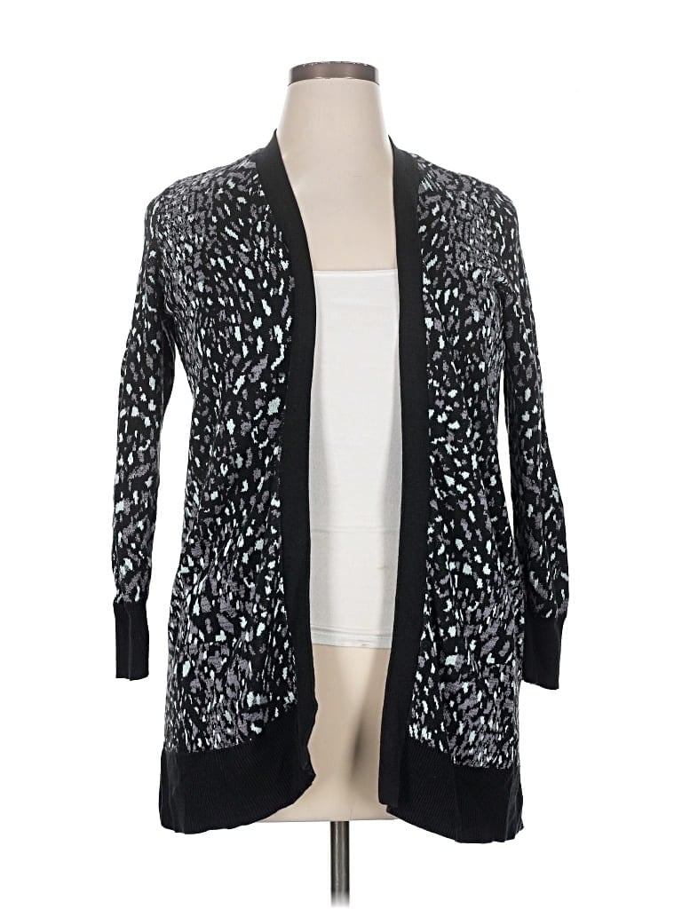 Pre-owned Lane Bryant Cardigan Sweater In Black