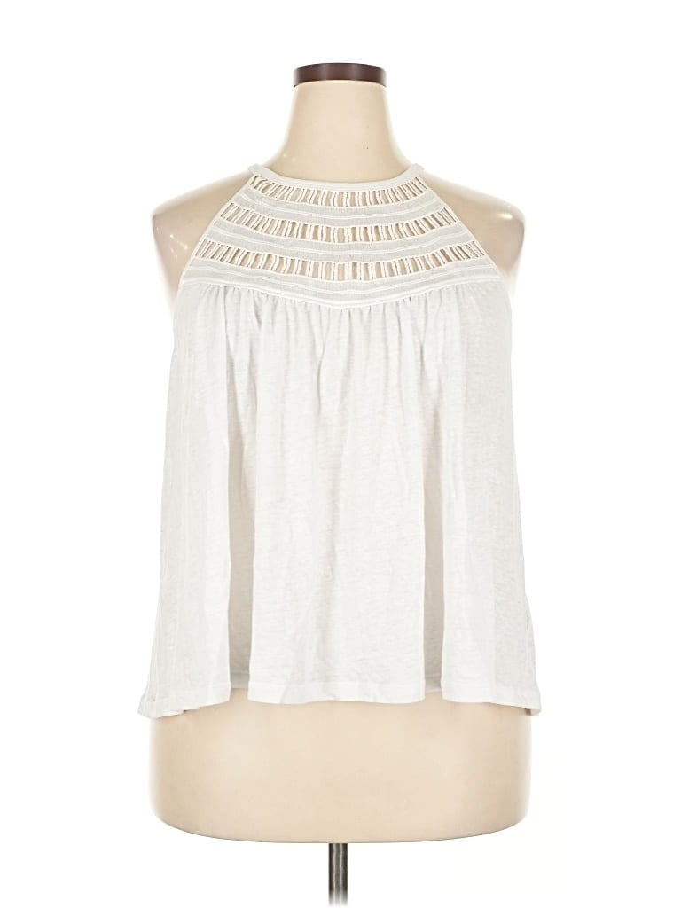 Pre-owned Old Navy Sleeveless Blouse In White