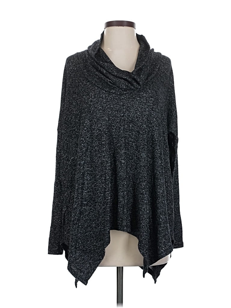 Pre-owned Express Outlet Poncho In Black