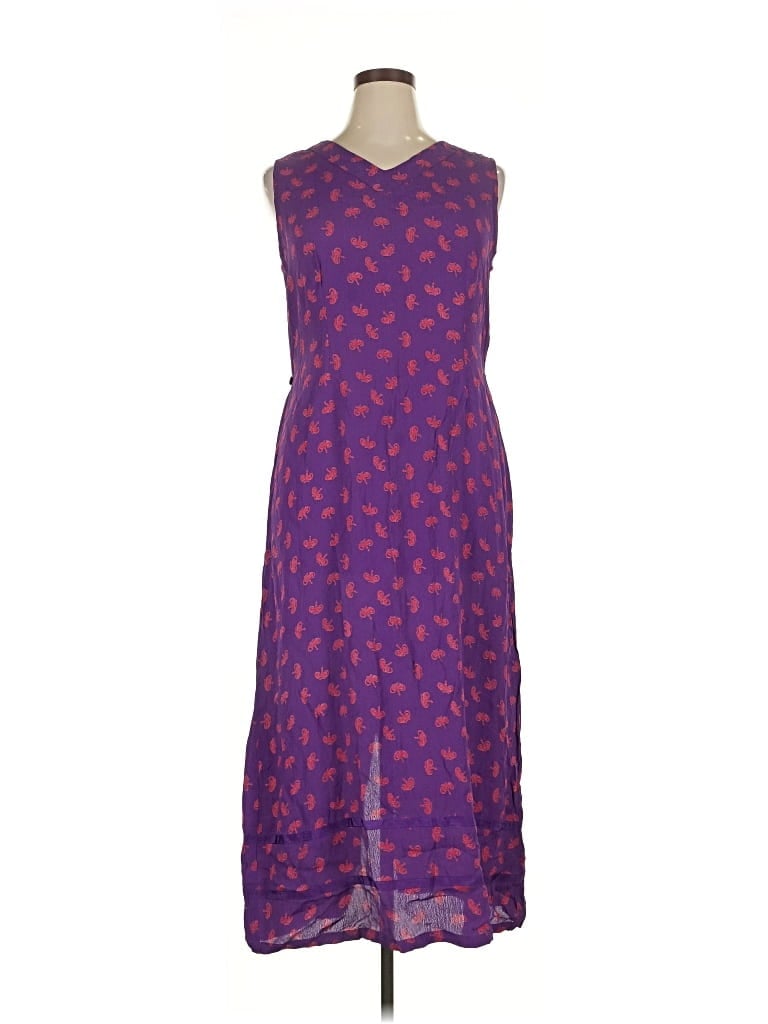 Pre-owned April Cornell Casual Dress In Purple