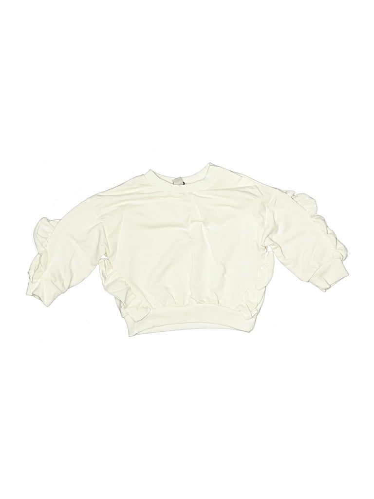 Pre-owned Habitual Babies' Long Sleeve Blouse In White